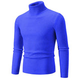 Retro Simple Solid Color Turtleneck Base Inner Wear Outer Wear Casual Men's Thin Slim Knit Sweater Conceitastral