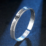 S925 Silver Heart Sutra Bracelet Women Conceitastral