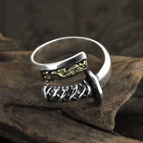 S925 Silver Retro Distressed Ring Men Conceitastral