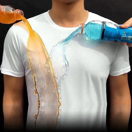 -Secagem rápida À Prova D' Água Anti-incrustação Casal T-shirt Meia Manga Assentamento Camisa Conceitastral