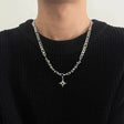 Simple All-match Eight Awn Star Necklace For Men Titanium Steel No Fading Conceitastral