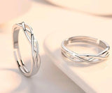 Simple Diamond-studded Couple Rings For Men And Women Conceitastral
