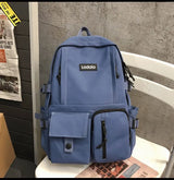 Simple Multi-pocket Backpack Students Anti-theft Junior High School College Schoolbag Casual Large Capacity Computer Bags Conceitastral
