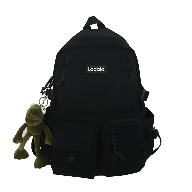 Simple Multi-pocket Backpack Students Anti-theft Junior High School College Schoolbag Casual Large Capacity Computer Bags Conceitastral
