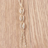 Simple seashell double finger bracelet women Conceitastral