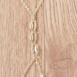 Simple seashell double finger bracelet women Conceitastral