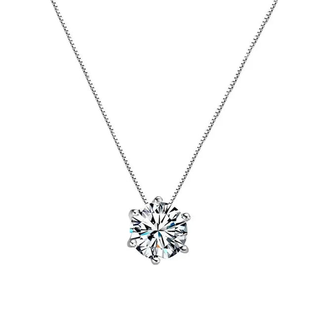 Single diamond necklace women Conceitastral