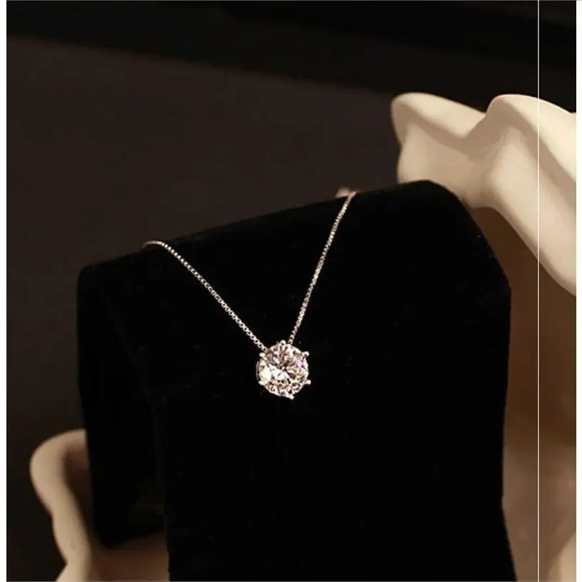 Single diamond necklace women Conceitastral