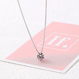 Single diamond necklace women Conceitastral