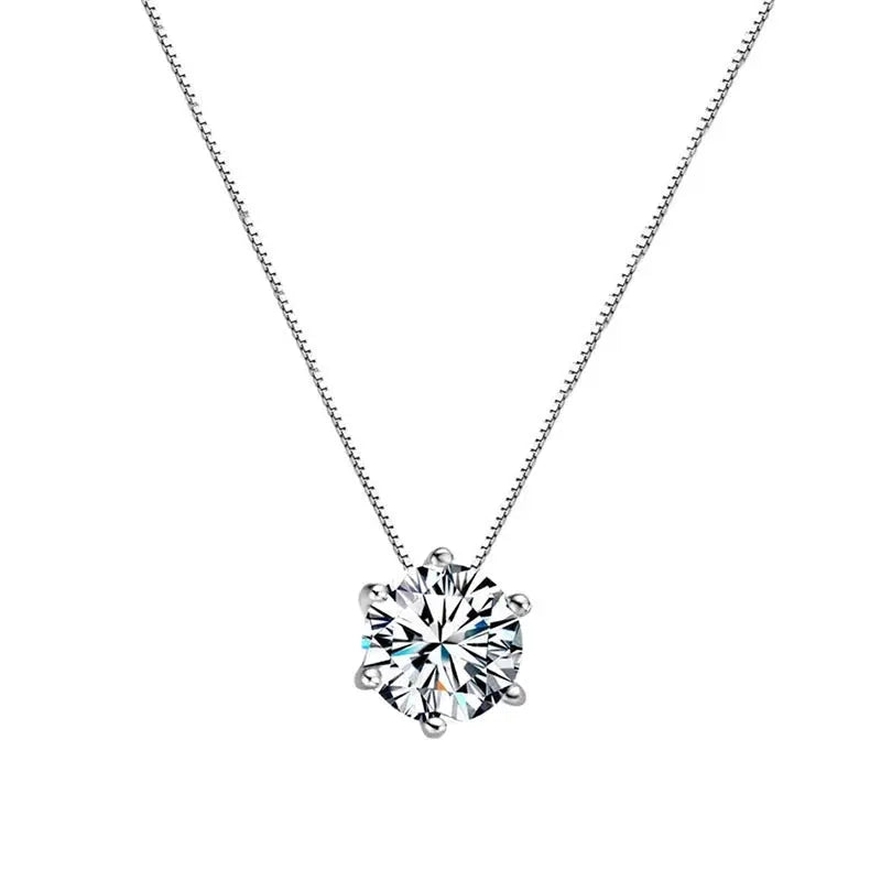 Single diamond necklace women Conceitastral