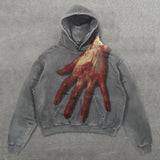 Skull Long Sleeve Printed Sweater Conceitastral