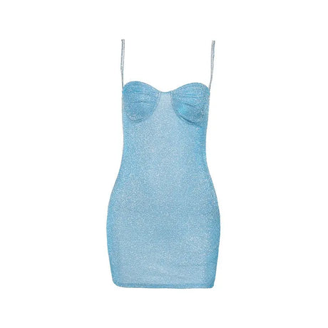 Sling Thin And Glittering Sheath Dress Women Conceitastral