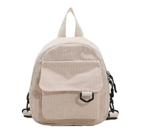 Small Corduroy Backpack Fashion Primary And Secondary Campus Bag Girls Schoolbags Conceitastral