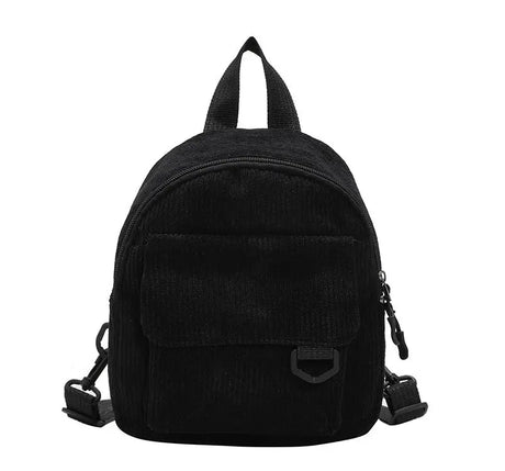 Small Corduroy Backpack Fashion Primary And Secondary Campus Bag Girls Schoolbags Conceitastral