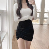 Solid Color Sexy Hot Girl Skirt Conceitastral