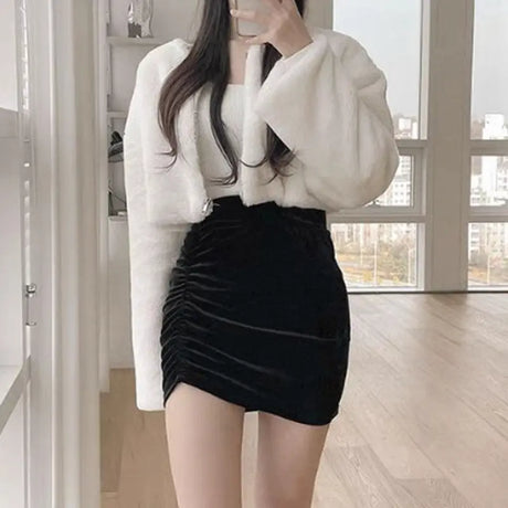 Solid Color Sexy Hot Girl Skirt Conceitastral