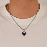 Special-interest Design Drop Oil Love Alloy Necklace For Men Conceitastral