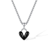 Special-interest Design Drop Oil Love Alloy Necklace For Men Conceitastral