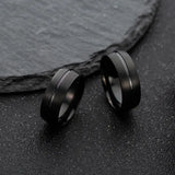 Stainless Steel Ring Black For Men Conceitastral