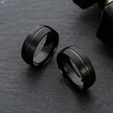 Stainless Steel Ring Black For Men Conceitastral