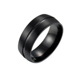 Stainless Steel Ring Black For Men Conceitastral