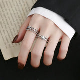 Sterling Silver Combination Stacking Rings For Men And Women Conceitastral