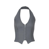 Summer Hot Girl Halter Top Casual V-neck Vest Conceitastral