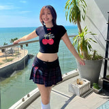 Summer Slim-fit All-match T-shirt Women Conceitastral