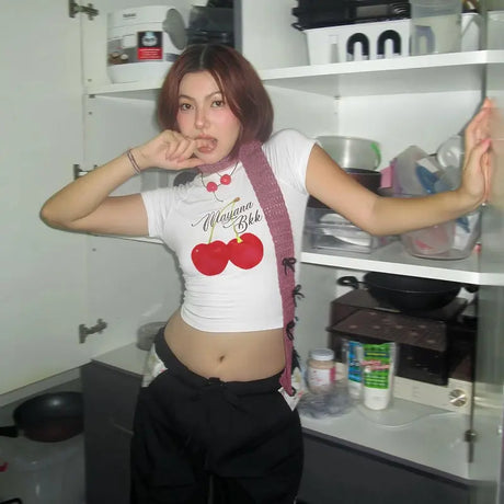 Summer Slim-fit All-match T-shirt Women Conceitastral