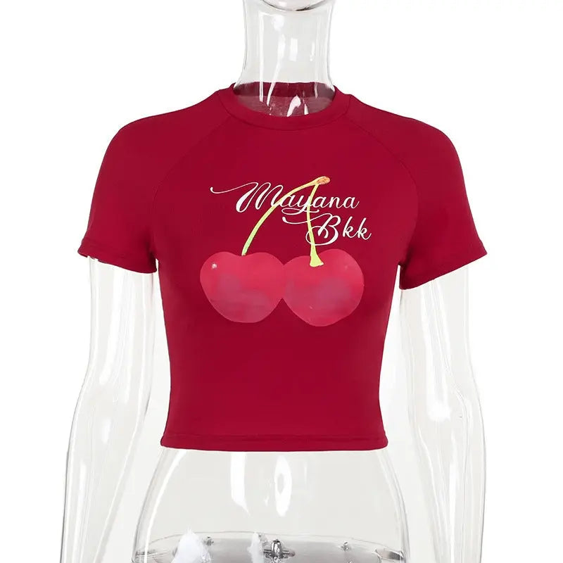 Summer Slim-fit All-match T-shirt Women Conceitastral