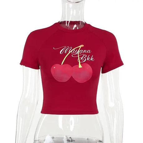 Summer Slim-fit All-match T-shirt Women Conceitastral