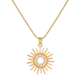 Sunflower Earrings Necklace Jewelry Suit Women Conceitastral