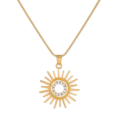 Sunflower Earrings Necklace Jewelry Suit Women Conceitastral