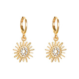 Sunflower Earrings Necklace Jewelry Suit Women Conceitastral