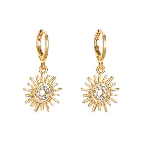 Sunflower Earrings Necklace Jewelry Suit Women Conceitastral