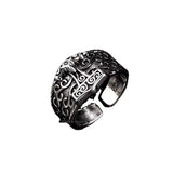 Thai Silver Vintage Nordic Vikings Crow Ring For Men Conceitastral
