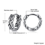 Titanium Steel Earrings Retro Men Conceitastral