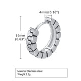 Titanium Steel Earrings Retro Men Conceitastral