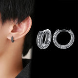 Titanium Steel Earrings Retro Men Conceitastral