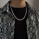 Titanium Steel Encryption Embossed NK Chain Men And Women Couple's Jewelry Conceitastral