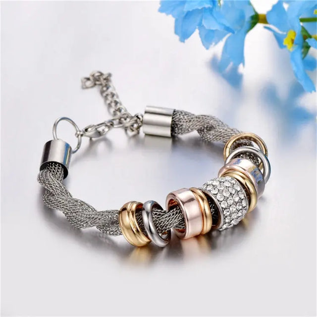Twist Chain Bracelet Women Alloy Bracelet Conceitastral
