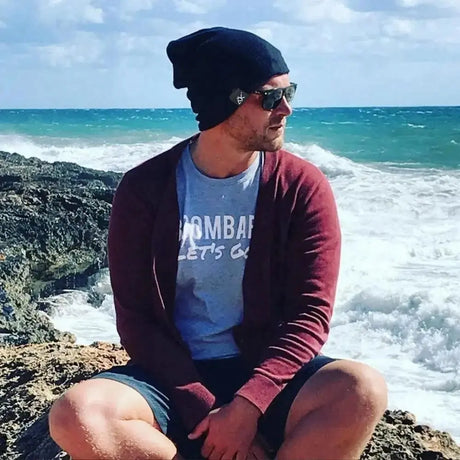 Unisex Fashionable Knitted Beanie, Winter Wool Elastic Hat For Outdoor Cycling, Camping, Travel Winter Beanie Hat Acrylic Knit Hats For Men Women Conceitastral