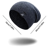 Unisex Fashionable Knitted Beanie, Winter Wool Elastic Hat For Outdoor Cycling, Camping, Travel Winter Beanie Hat Acrylic Knit Hats For Men Women Conceitastral