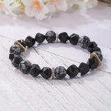 Vintage 10mm Volcanic Rock Beaded Braided Rope Bracelet Men Conceitastral