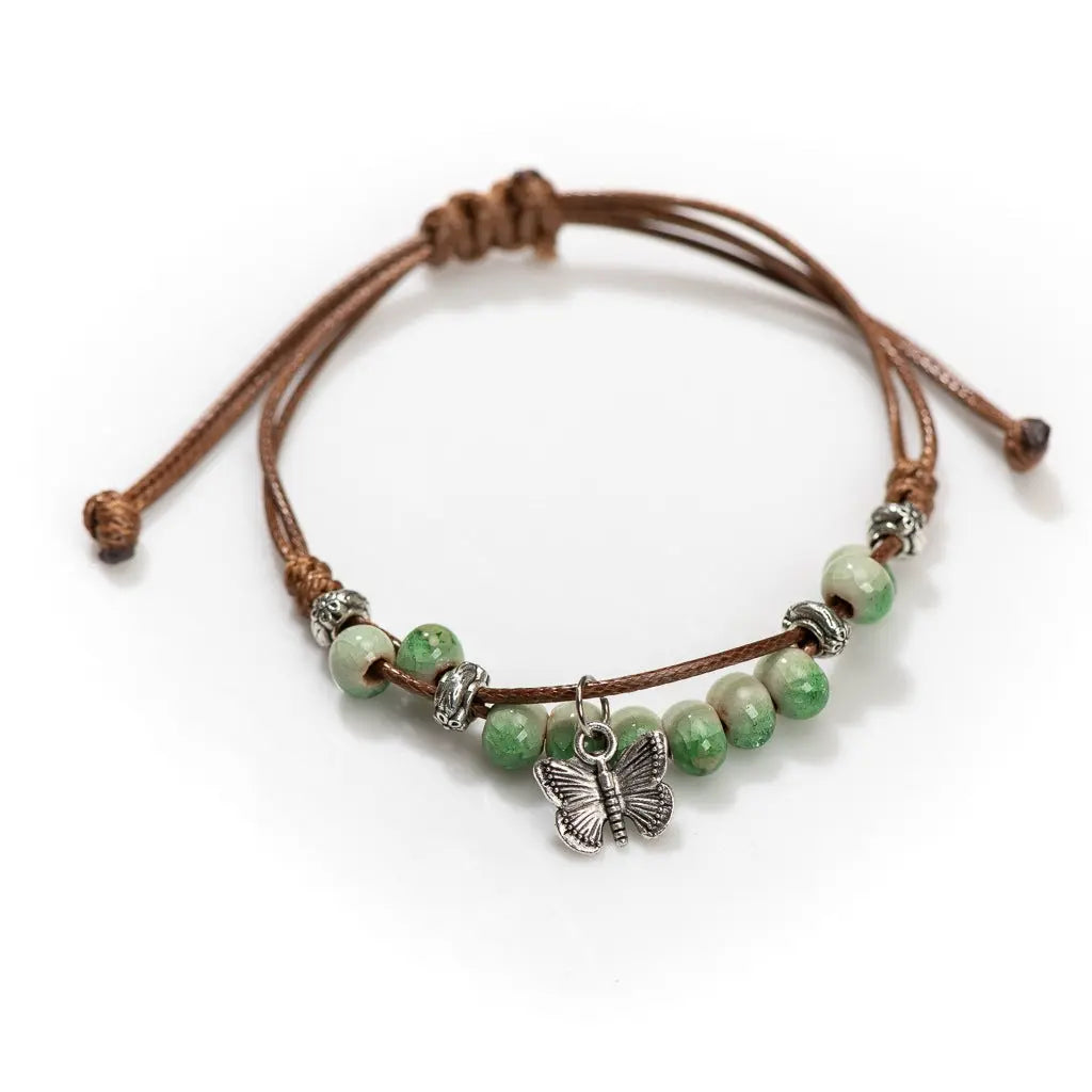 Vintage Butterfly Ceramic Bracelet For Women Conceitastral