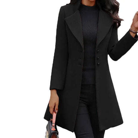 Winter Single-Breasted Slim-Fit Lapel Coat Conceitastral