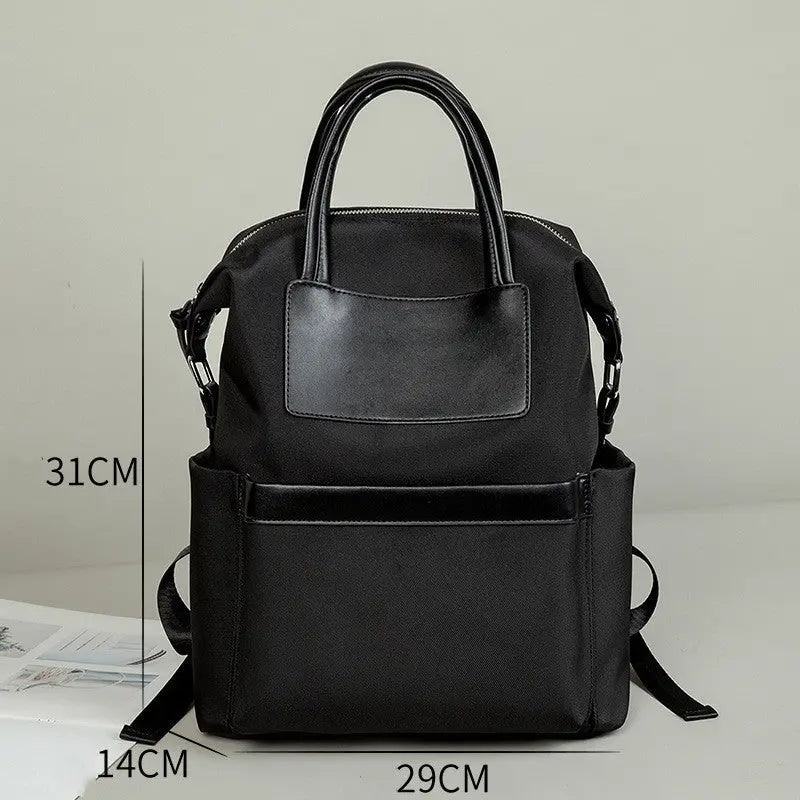 Women's Casual Backpack With Hand-hold Design Lightweight And Waterproof Commuting Travel Computer Bag Large Capacity Handbag Conceitastral