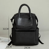 Women's Casual Backpack With Hand-hold Design Lightweight And Waterproof Commuting Travel Computer Bag Large Capacity Handbag Conceitastral