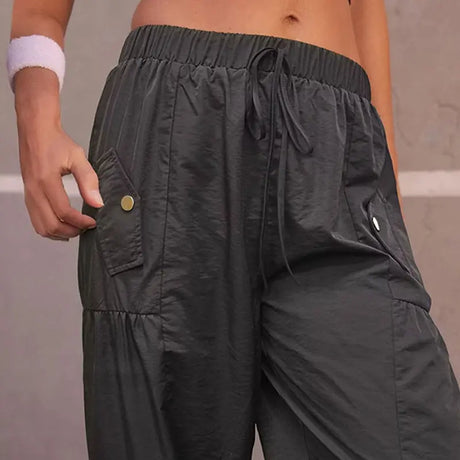 Women's Layered Pleated Pocket Loose Trousers Conceitastral
