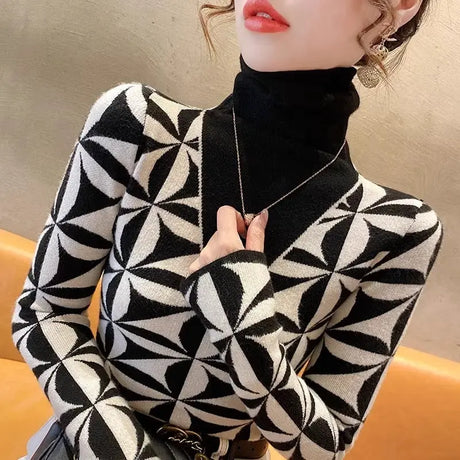 Women's Turtleneck Sweater Bottoming Shirt Conceitastral